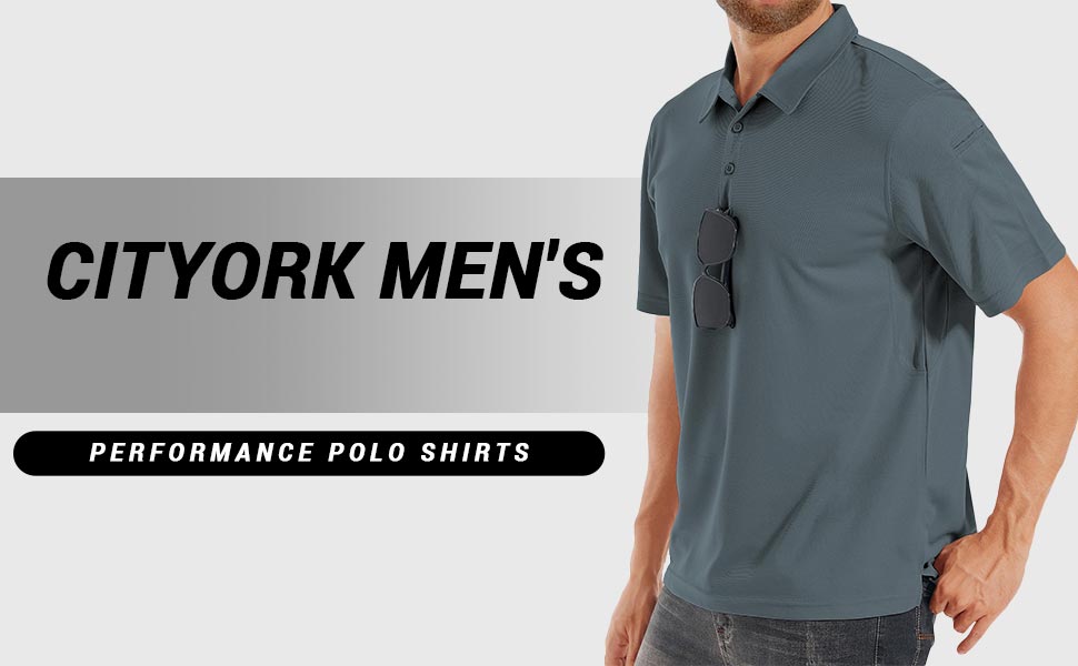 Mens Polo Shirts Short Sleeve Quick Dry