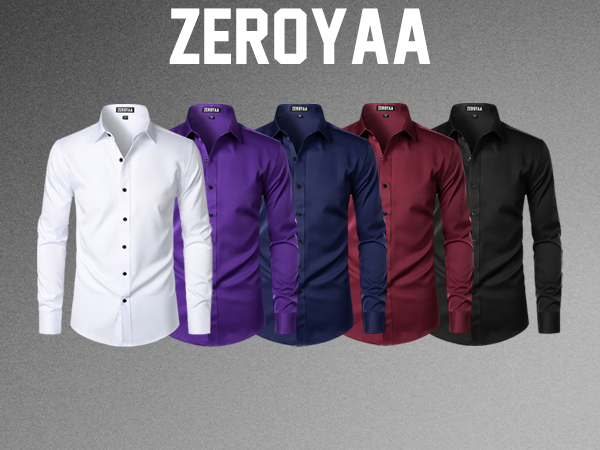 MENS DRESS SHIRT,WHITE,PURPLE,RED,BLACK,NAVY