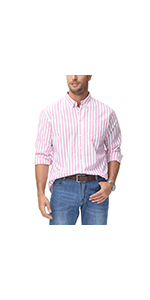 striped button down shirt men