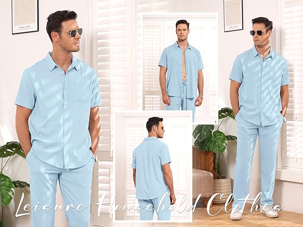 mens linen sets