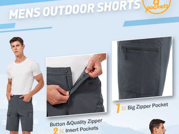 mens hiking shorts