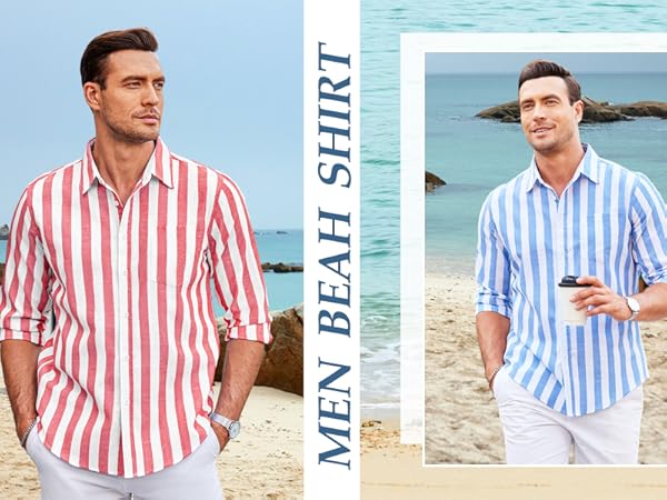 Men summer beach shirts