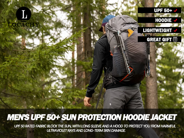 Men''s UPF 50+ Light Jacket