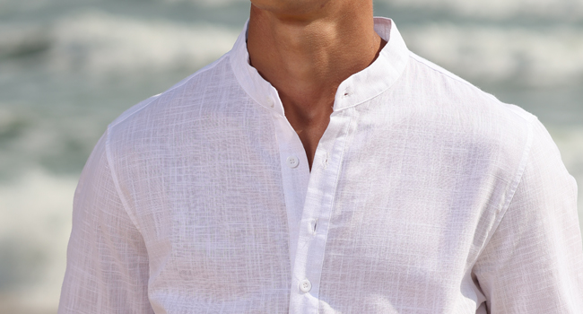 Mens Casual Cotton Linen Beach Shirts