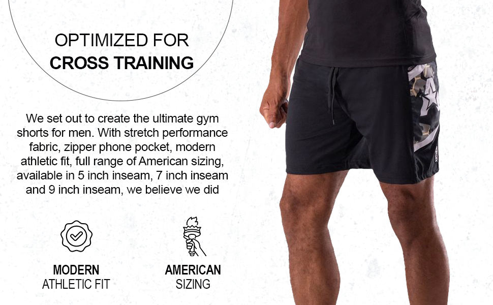 Anthem Athletics Hyperflex Mens workout Shorts, 5, 7, 9 inch inseam with zipper pocket