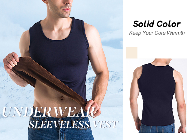 soft warm thermal underwear vest tank top