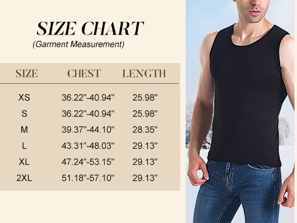 Soft Fleece Lined Tank Undershirt