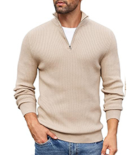 en''s Quarter Zip Sweaters