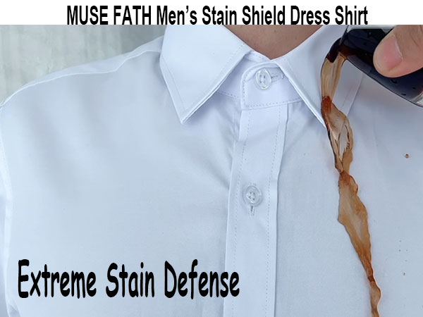 MUSE FATH Men''s Stain Shield Shirt