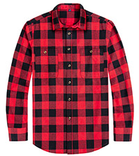 Mens Flannel Plaid Shirt