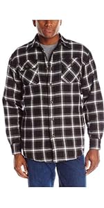 Wrangler Authentics Long Sleeve Quilted Lined Flannel Shirt