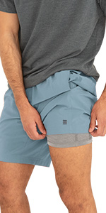 Mens Lined Breeze Short