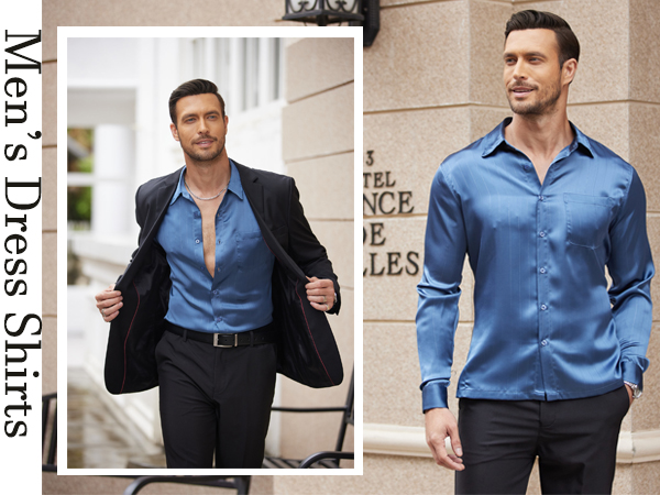 men dress long sleeve shirts