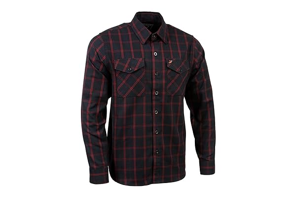 milwaukee leather mens plaid flannel shirts for bikers casual wear flannel button down or button up