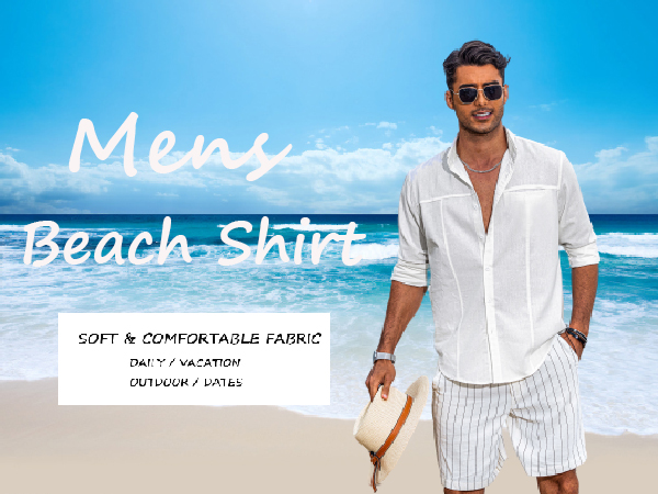 mens beach shirt