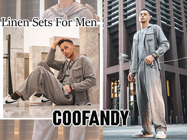 men linen sets