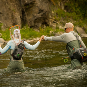 wateproof stockingfoot waders available in men and womens sizes and fit fishing angler water