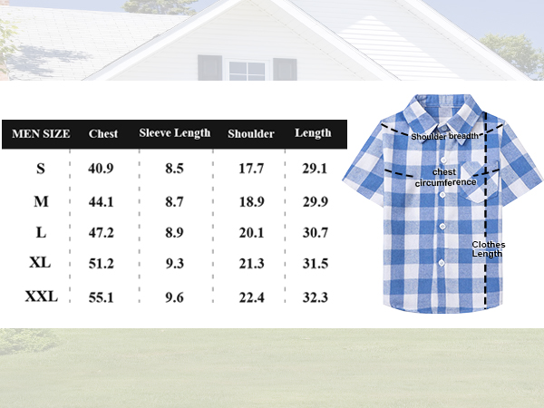 mens size chart