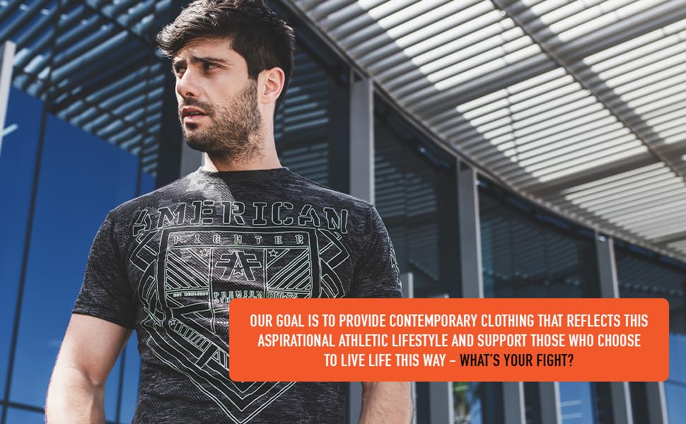 Contemporary Clothing that reflects this aspirational athletic lifestyle - what''s your fight?