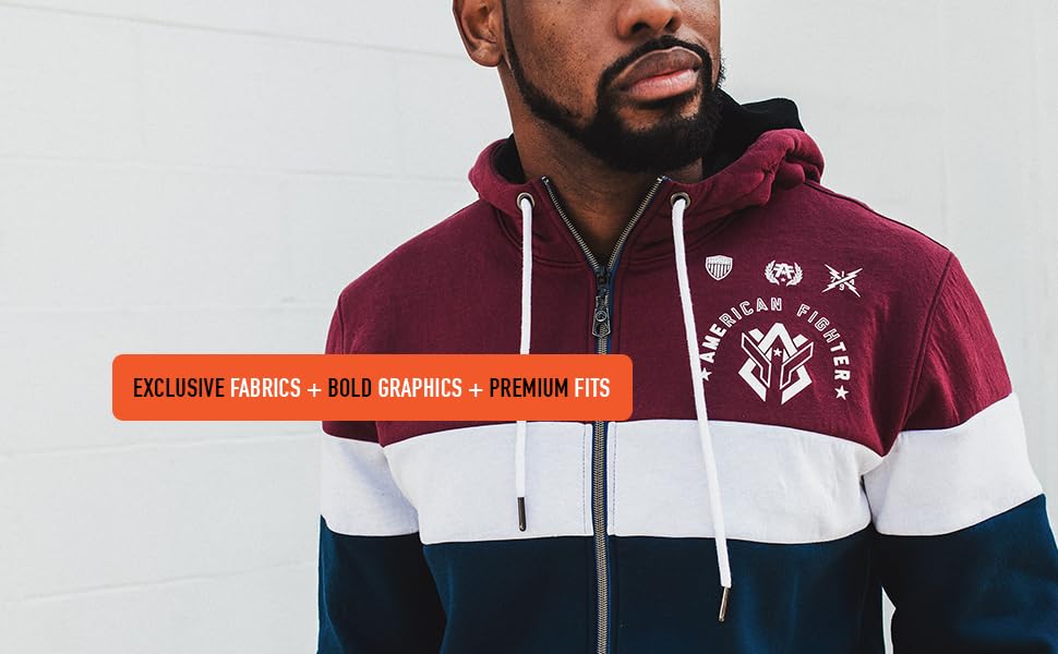 exclusive fabrics, bold graphics, premium fits