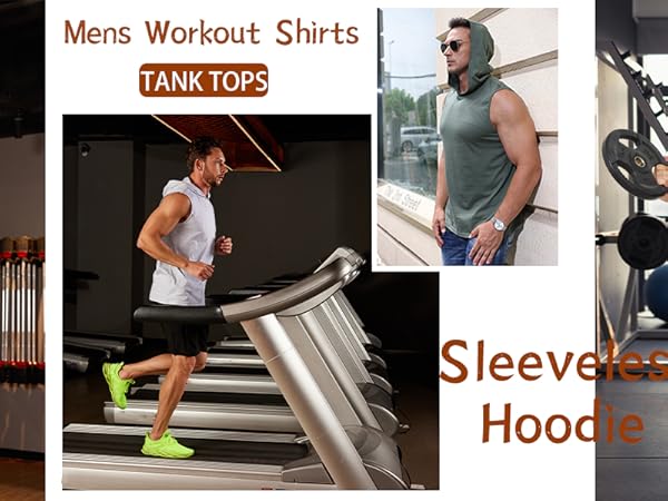 Mens Sleeveless Tee Shirts Muscle Tank Top