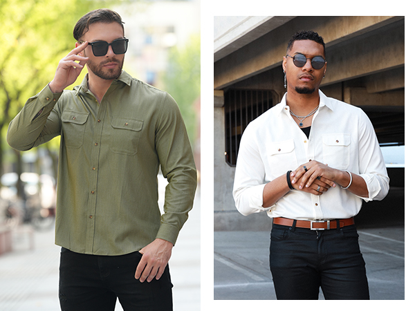 mens casual shirts