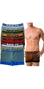 men''s pack of six seamless MEN boxer briefs