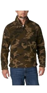 Wrangler Authentics Fleece Quarter Zip Pullover