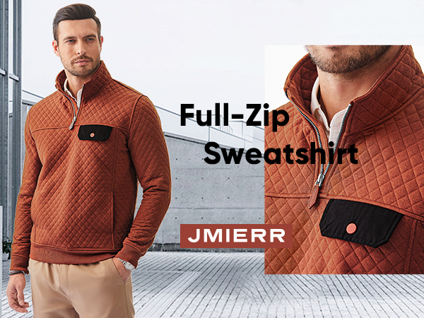 JMIERR Men''s Quilted Sweatshirt