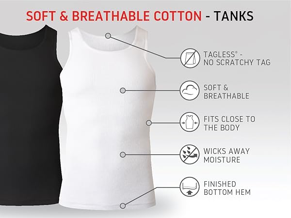 hanes mens tank