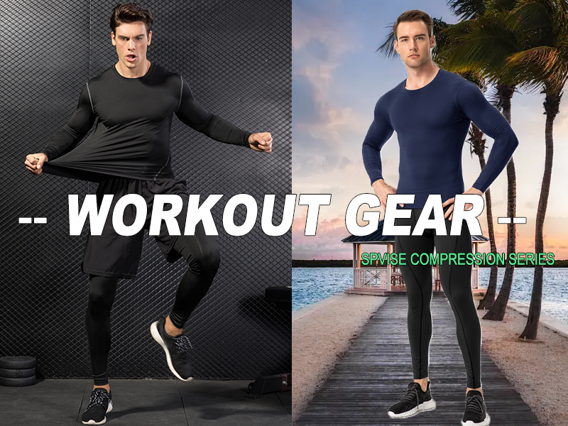 Men''s 3 Pack Athletic Compression Shirt