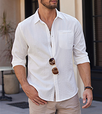 men linen shirts