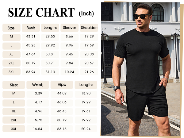 mens short sets