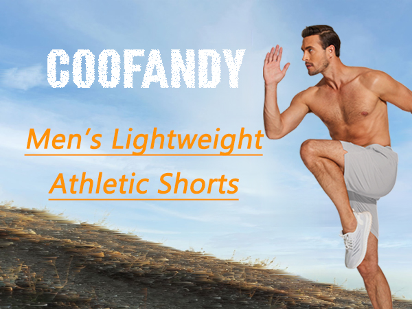 COOFANDY Mens Workout Gym Shorts 7 Inch With Pockets