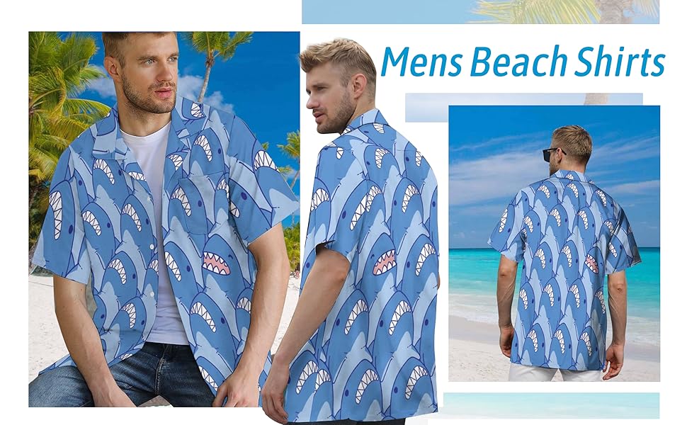 hawaiian shirt for men couples matching outfits shirt printing beach shirts button up shirt men