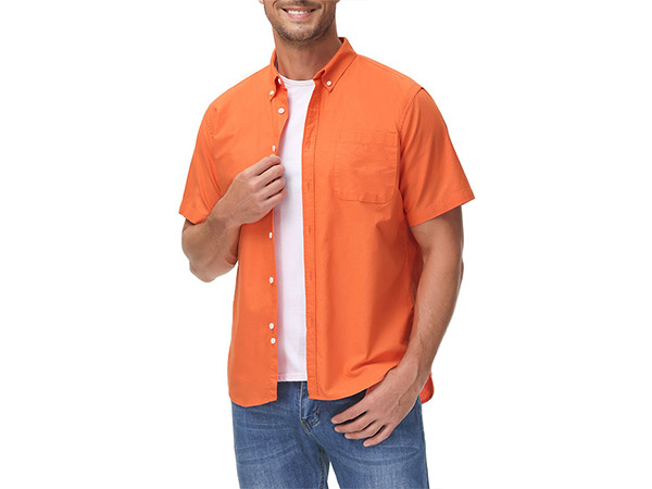 men short sleeve button down shirts