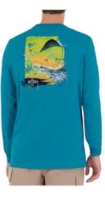 guy harvey, long sleeve pocket tee, long sleeve tee, mens apparel, sun protection shirt, mens top