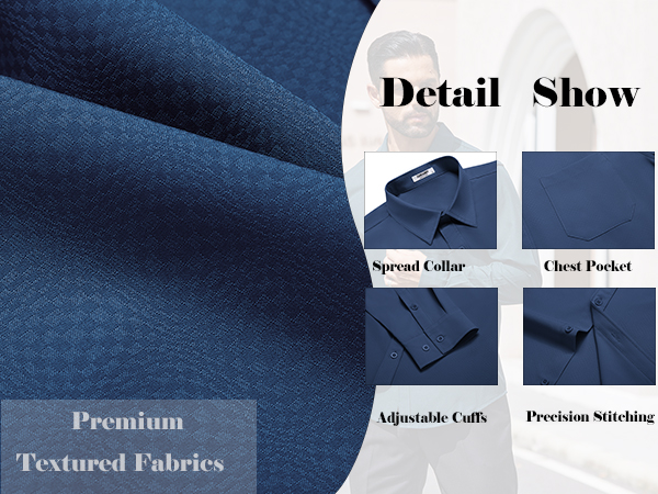 men wrinkle free shirt