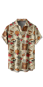 Fit Short Sleeve Mens Hawaiian Shirts