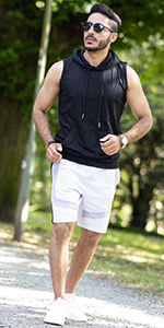 sleeveless hoodies for men workout