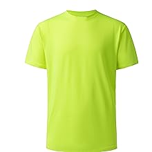 mens high visiable yellow shirts