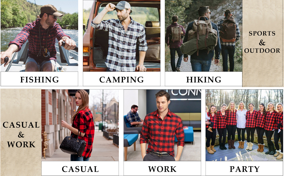 PLAID FLANNEL SHIRTS FOR ALL OCCAIONS