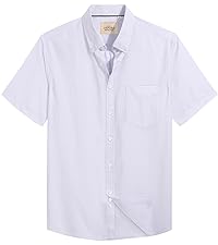 Men Short Sleeve Oxford Shirt