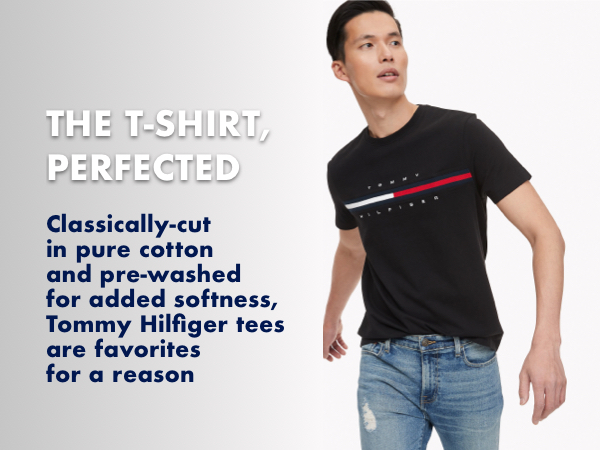 Cut in pure cotton & washed for softness, Tommy''s  iconic t-shirts are favorites for good reason. 