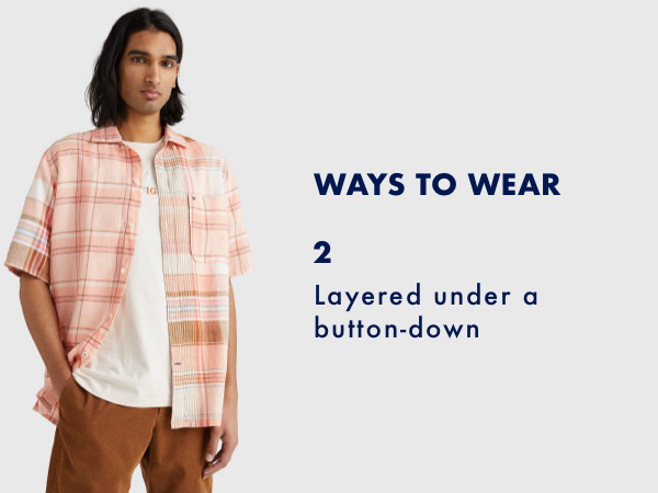 WAYS TO WEAR 2: Layered under a button-down