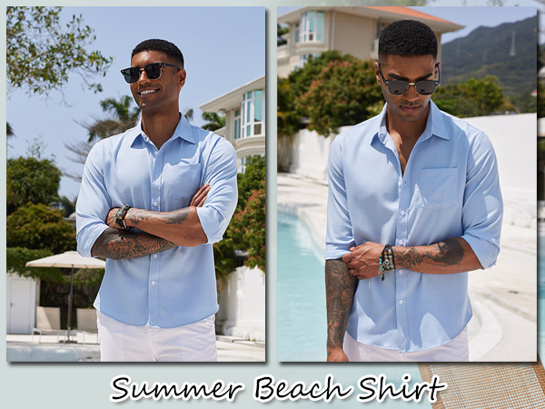 summer beach shirt for men