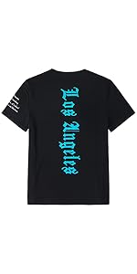 Men T-shirt Los Angeles Shirt City Shirt LA Shirt Black T-shirt Casual