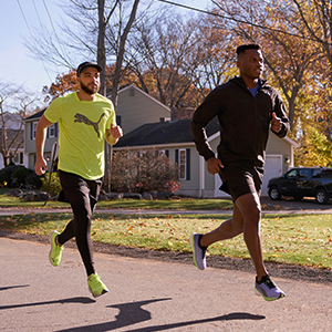 Men wearing PUMA run/ train apparel