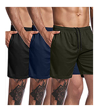 men gym shorts 3 pack