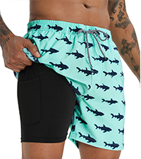 swim trunks compression liner